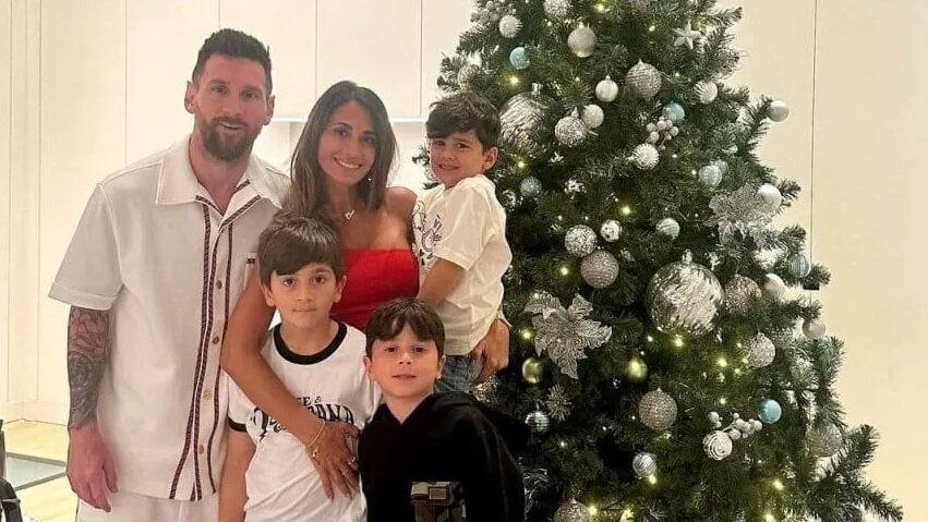 Lionel, Messi, Navidad, familia, Antonella, Rocuzzo, Roccuzzo, Thiago, Ciro, Mateo