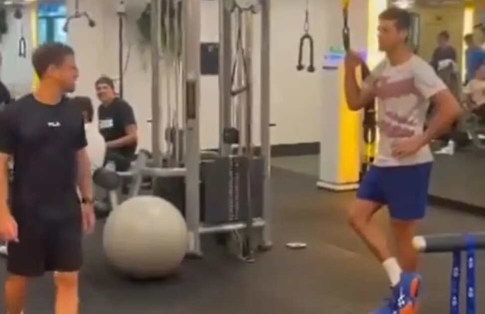 Diego Schwartzman Novak Djokovic