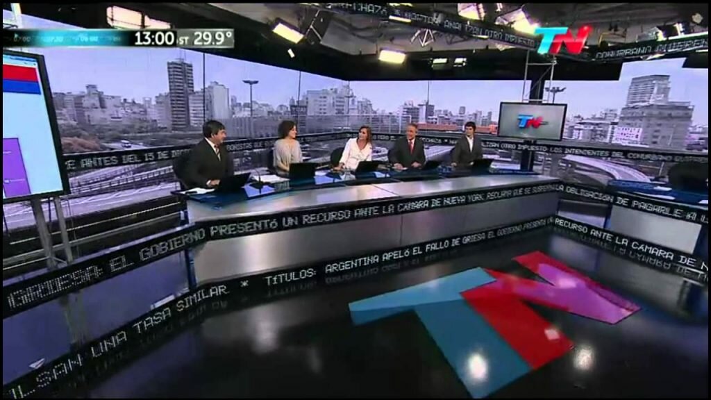estudio TV Todo Noticias TN Grupo Clarín