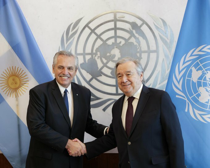 Alberto Fernández Antonio Guterres