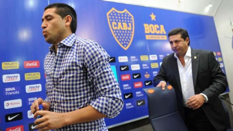 Juan Román Riquelme Daniel Angelici