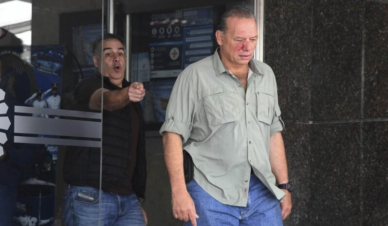 Sergio Berni golpeado