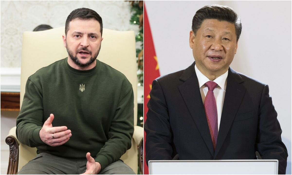 Volodímir Zelenski Xi Jinping