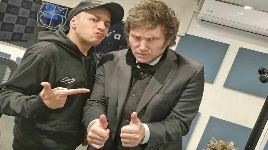 Javier Milei El Dipy Adrián Martínez