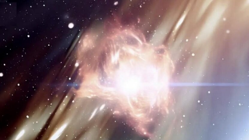 espacio explosión cósmica estrella nova supernova