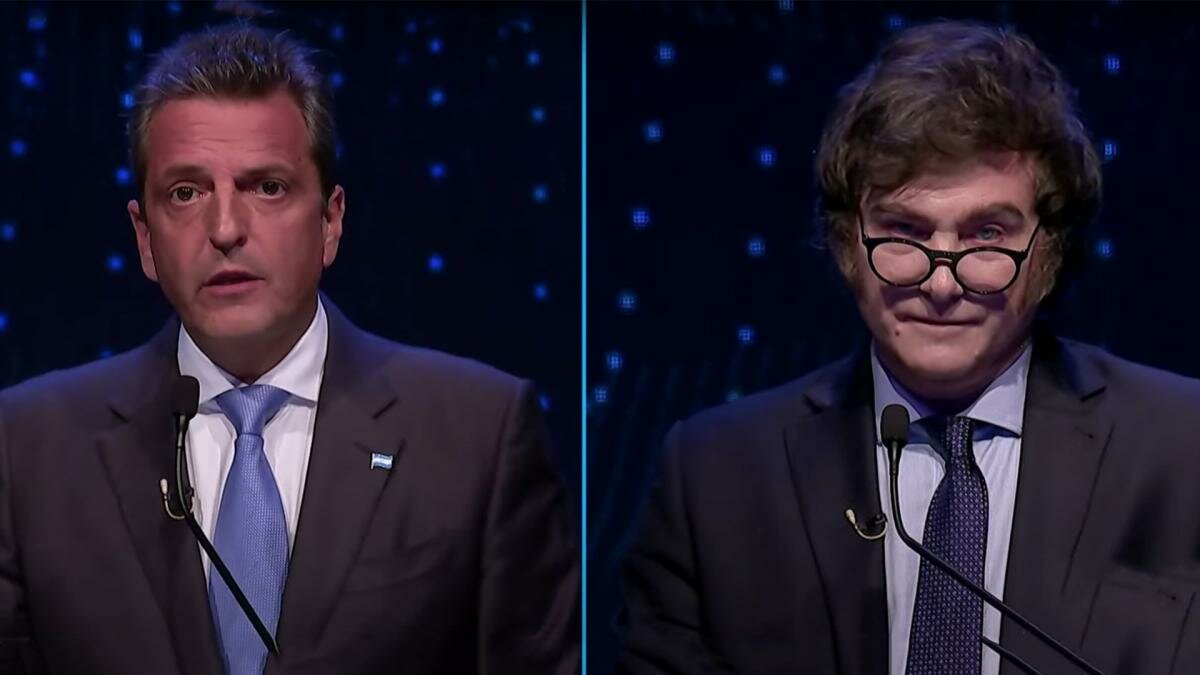 Javier Milei Sergio Massa